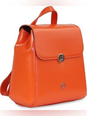 Cloe-Bolso Backpack In Color Naranja/Orange With Dusty NWT